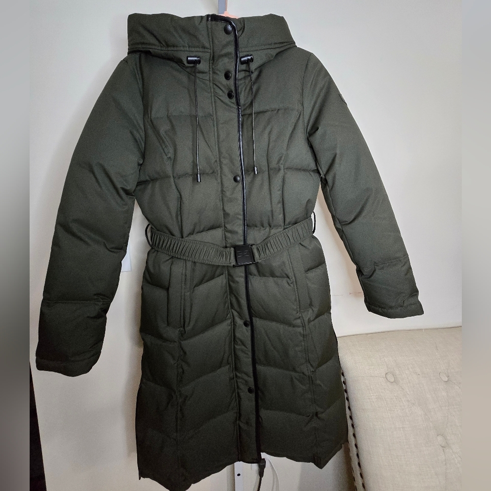 NWT Sam Edelman Dark Green Puffer Coat